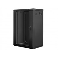 Lanberg WF01-6418-10B rack cabinet 18U Wall mounted rack Black