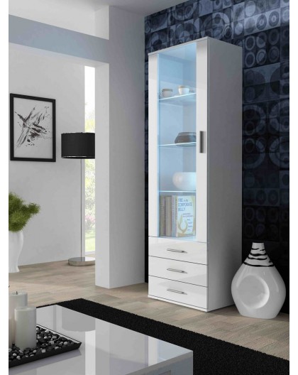 Cama display cabinet SOHO S1 white/white gloss