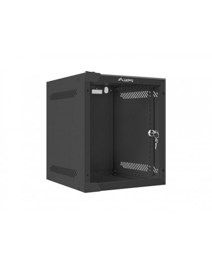 LANBERG WALL-MOUNTED RACK CABINET 10" 6U (280X310, BLACK)