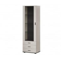 Cama S1 SOHO display cabinet 60x41x192 cashmere + black