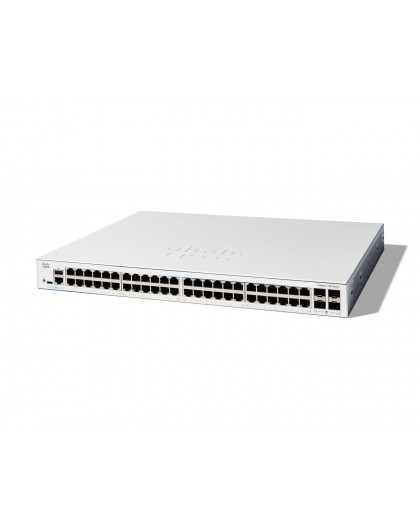 Cisco Catalyst 1300-48T-4G Managed Switch, 48 Port GE, 4x1GE SFP, Limited Lifetime Protection (C1300-48T-4G)