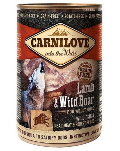 CARNILOVE Into the Wild Lamb&Wild Boar - Wet dog food - 400 g