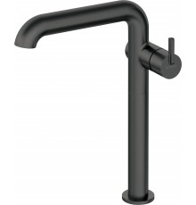 Tall basin mixer with rectangular spout