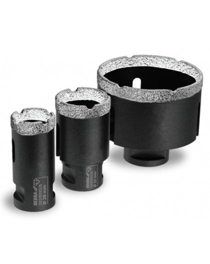 Set of diamond corers Vacuum Brazed 28,35,68mm 3 p