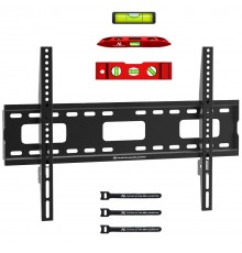 Maclean TV MC-419 Wall Mount Bracket 32"-100" VESA 600x400 45kg Tilting Universal Adjustable Spirit Level Accessories Flat Heavy