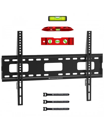 Maclean TV MC-419 Wall Mount Bracket 32"-100" VESA 600x400 45kg Tilting Universal Adjustable Spirit Level Accessories Flat Heavy
