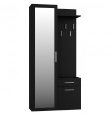 Topeshop GAR DUO CZERŃ entryway cabinet