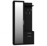 Topeshop GAR DUO CZERŃ entryway cabinet