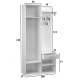 Topeshop GAR DUO CZERŃ entryway cabinet