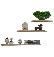 Topeshop TOBI 3P SONOMA shelve Floating shelf Wall mounted Particle board Oak, Wood