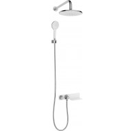 Concealed shower set with thermostatic mixer