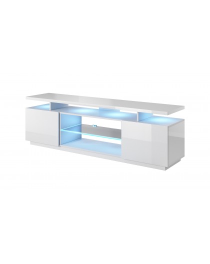 RTV cabinet EVA 180x40x56 white/white glossy