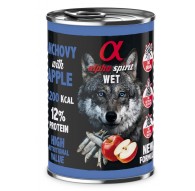 ALPHA SPIRIT WET Anchovies with apple - wet dog food - 400g
