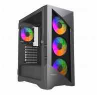 Gembird CCC-FC-900ARGB Gaming computer case Fornax 900, ATX, black