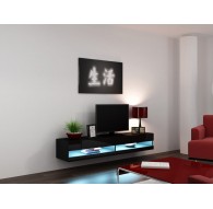 Cama TV stand VIGO NEW 30/180/40 black/black gloss