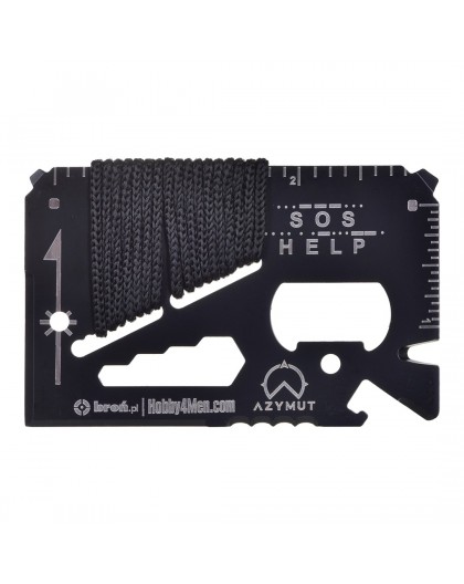 Multitool AZYMUT TOOL CARD multifunctional card - 13 tools + case 85/53 mm (H-O200930TC)