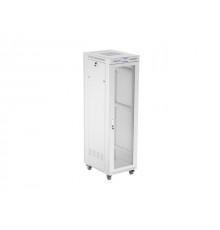 FLOOR-STANDING RACK CABINET 19" 42U 600X800 GREY PERFORATED LCD DOOR LANBERG (FLAT PACK)