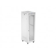 FLOOR-STANDING RACK CABINET 19" 42U 600X800 GREY PERFORATED LCD DOOR LANBERG (FLAT PACK)