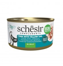 SCHESIR Complements Tuna with yellow tail in jelly - wet cat food - 70g