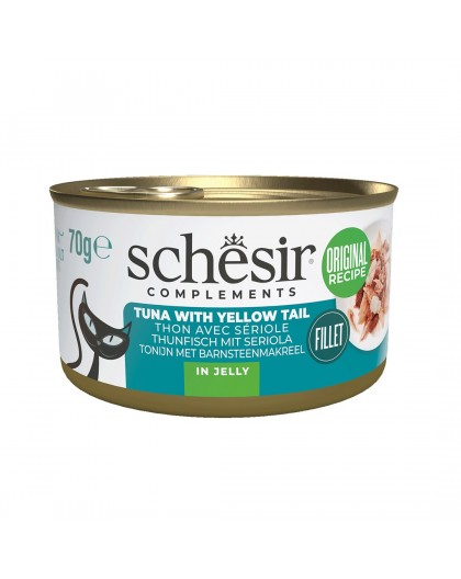 SCHESIR Complements Tuna with yellow tail in jelly - wet cat food - 70g