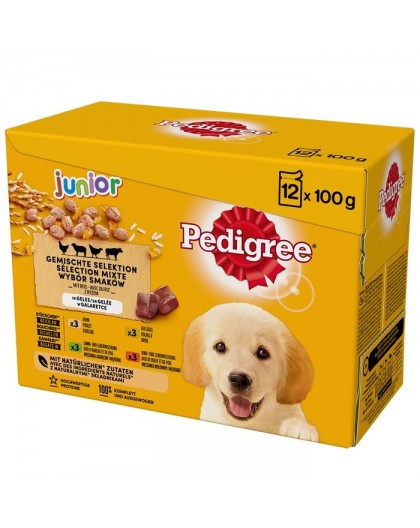 PEDIGREE Junior Selection Mix - Wet dog food - 12x100 g