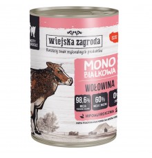 WIEJSKA ZAGRODA Monoprotein beef - wet cat food - 400g