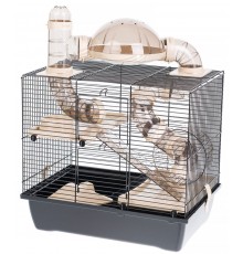 INTER-ZOO Rocky + Terrace beige - cage for a hamster