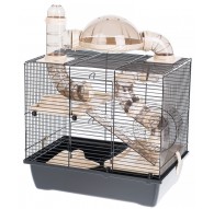 INTER-ZOO Rocky + Terrace beige - cage for a hamster