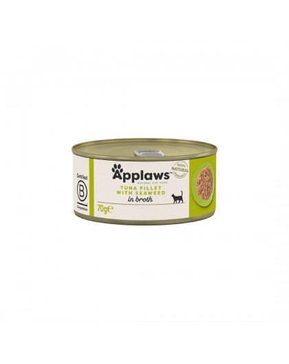 APPLAWS Tuna Fillet with Seaweed in Broth - wet cat food - 70g