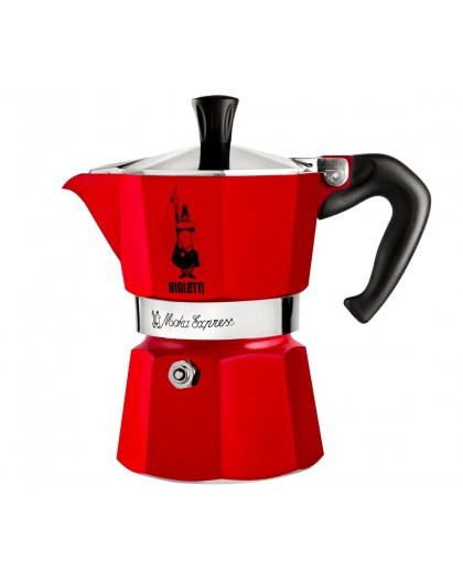 Red Bialetti Moka Espress Coffee Maker