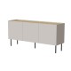 Cama FELLINI chest of drawers 150x40x70 cashmere + oiled oak top
