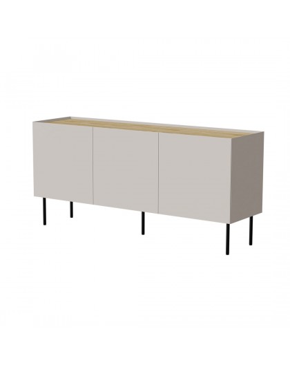 Cama FELLINI chest of drawers 150x40x70 cashmere + oiled oak top