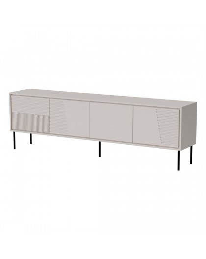 RTV cabinet ABI 4D 200x38x62 cashmere matt
