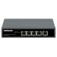 Intellinet 5-Port Gigabit Switch with PoE Passthrough, One IEEE 802.3bt (PoE++ / 4PPoE) PD PoE Port with 95 W Power Input, Four 
