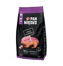PAN MIĘSKO Veal with shrimps S - dry cat food - 1,6kg