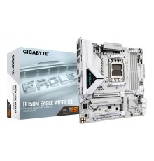 GIGABYTE B850M EAGLE WIFI6E ICE Motherboard - AMD Ryzen 9000 Series CPUs, 8+2+2 Phases Digital VRM, up to 8200MHz DDR5 (OC), 1xP