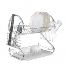 Dish drying rack 38 cm MR-1025-38 silver Maestro