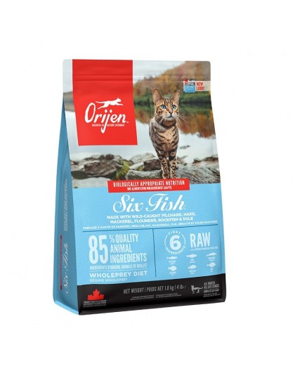 ORIJEN Six Fish Cat - dry cat food - 1,8kg