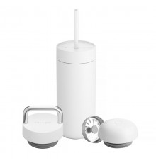Fellow Carter thermal mug set + 3 caps white matt 473 ml