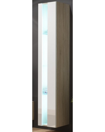 Cama Shelf unit VIGO NEW 180/40/30 sonoma/white gloss
