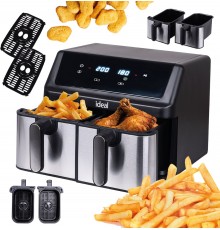 IDEAL Fat-free fryer, double horizontal 9L, 8 functions - including food drying