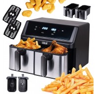 IDEAL Fat-free fryer, double horizontal 9L, 8 functions - including food drying