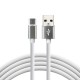everActive cable USB-C 1m - White, silicone, quick charge, 3A - CBS-1CW