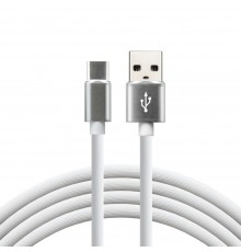 everActive cable USB-C 1m - White, silicone, quick charge, 3A - CBS-1CW