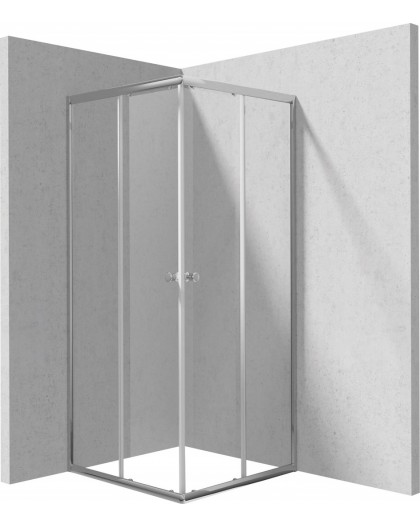 Square shower enclosure 80 cm