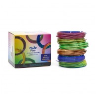 3Doodler FLOW-TRIFILLS 3D printing material Polylactic acid (PLA) Black, Blue, Copper, Gold, Green, Purple, Red 260 g