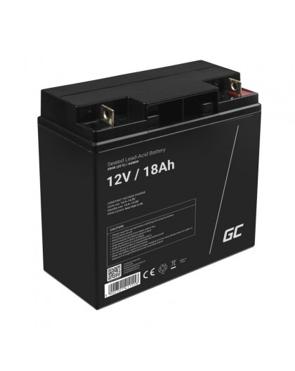 Green Cell AGM09 industrial rechargeable battery Sealed Lead Acid (VRLA) 18000 mAh 12 V
