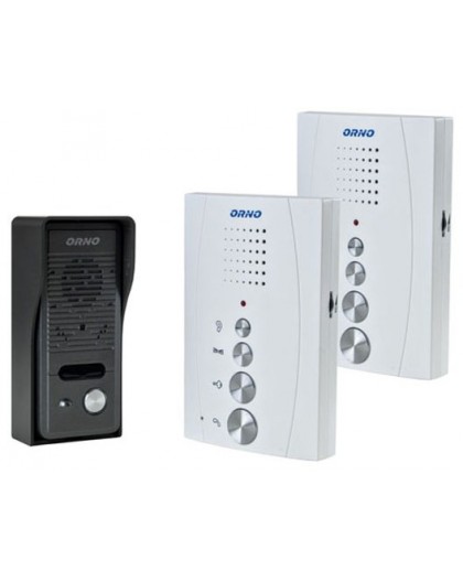 Orno ZSingle-family doorphone set with intercom, hands free, white, ELUVIO INTERCOM OR-DOM-RE-920/W - OR-DOM-RE-920/W