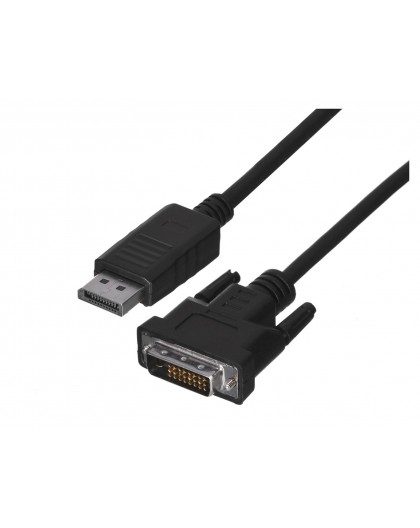 Lanberg CA-DPDV-10CU-0010-BK video cable adapter 1 m DisplayPort DVI-D Black