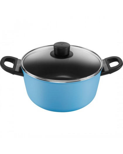BALLARINI CAPRERA 2H Pot with Lid 24 cm blue